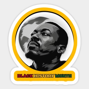 Black History Month A Black History Month Celebration Design Sticker